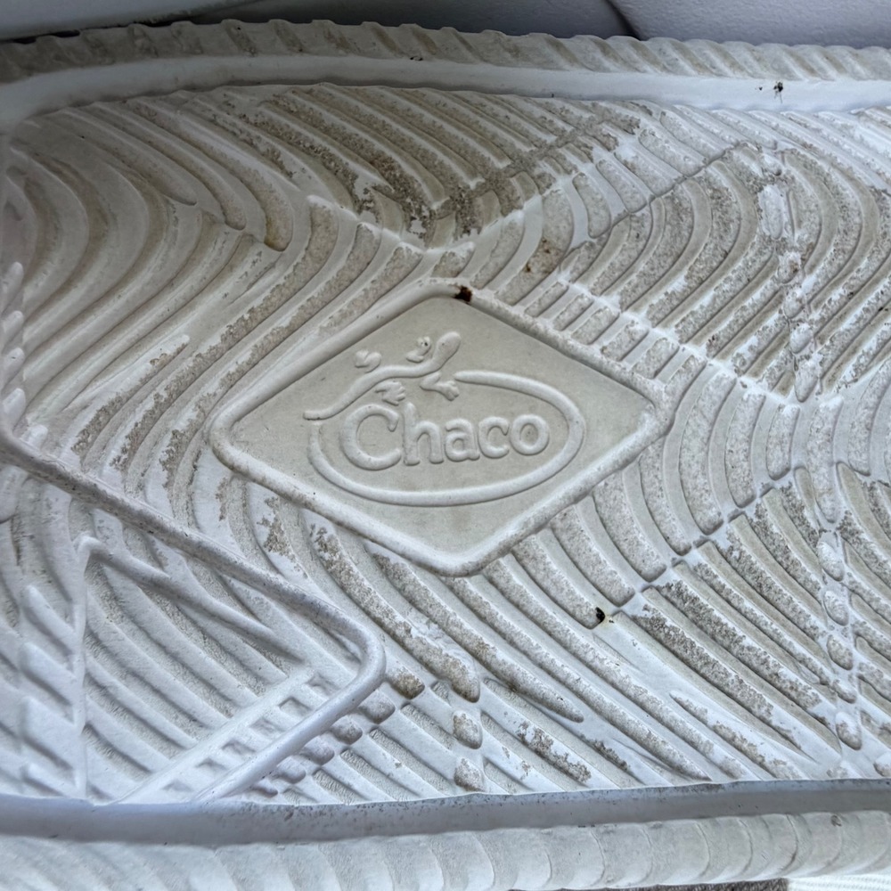 Chaco Chillos Slide Sandals Womens 10 White Adjustable Sport Recovery Comfort - Picture 12 of 14